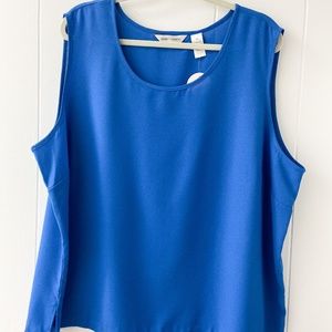 Drapers & Damons tank, blue tank, PLUS SIZE tank